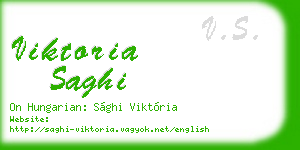 viktoria saghi business card